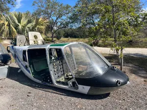 Bell 206 Helicopter Fuselage display Movie Prop